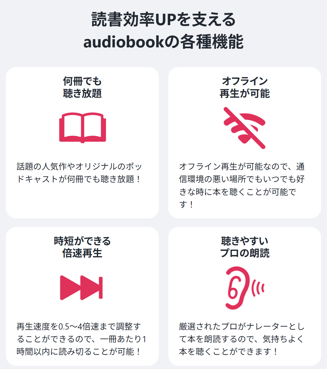 audiobook.jpの世界観