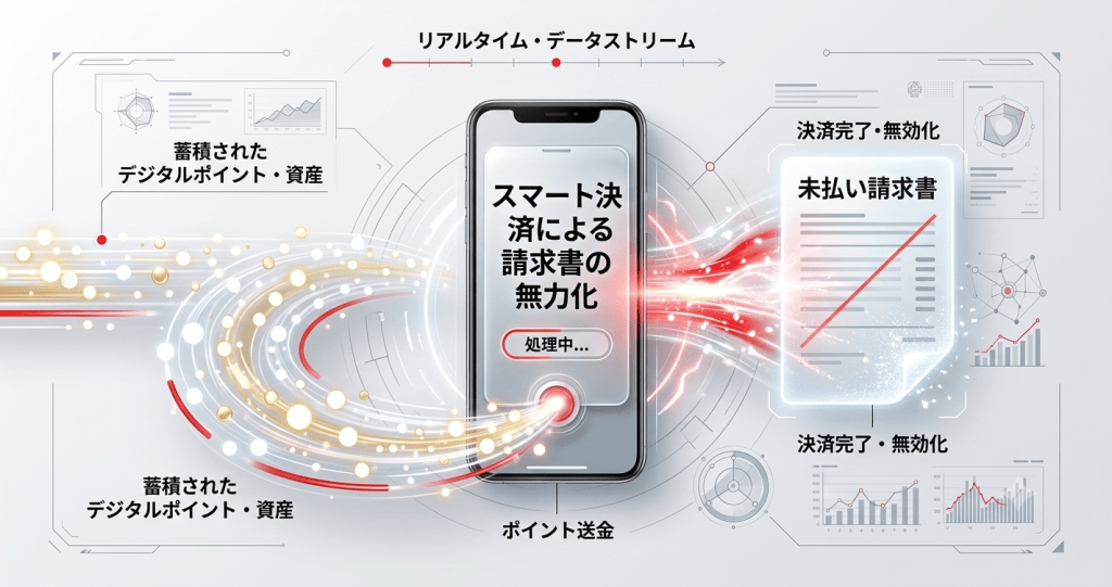 獲得した楽天ポイントが毎月の利用料金を自動的に中和・相殺する還流サイクル